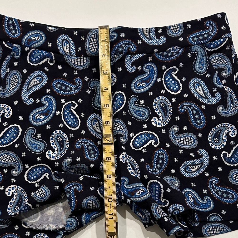 Stella McCartney Blue Paisley Women's Shorts 30” - Picture 4 of 10